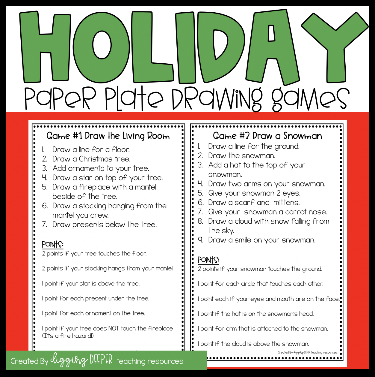 FREE Holiday Activities for Students in grades 3-5